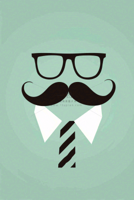 父亲节创意表情卡通男性插画背景 父亲节创意表情卡通男性插画背景