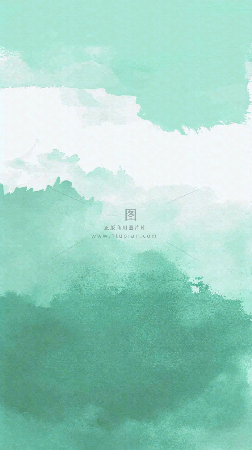 意境绿色水墨纹理背景