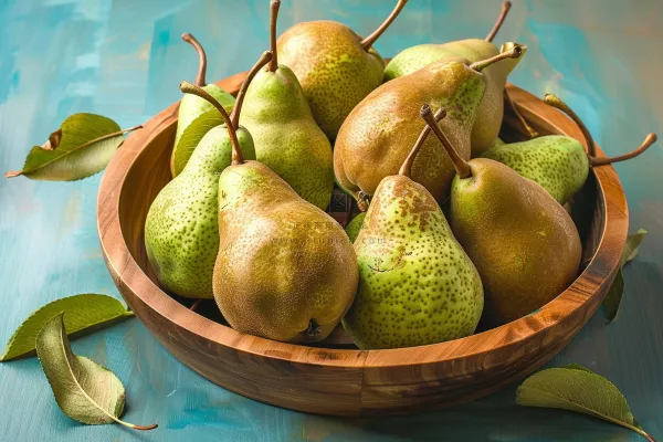 梨啤梨水果装盘摄影图