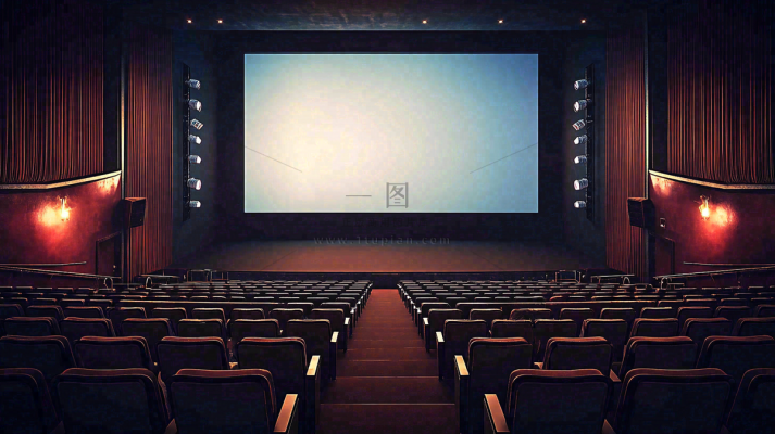 豪华电影院观影厅场景摄影图