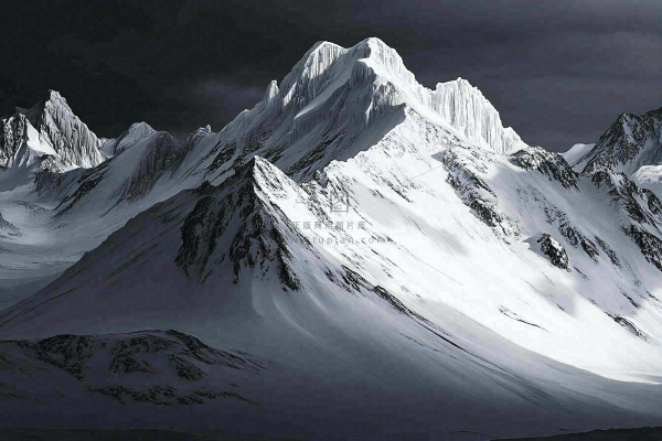 高原高山雪山风光风景摄影图