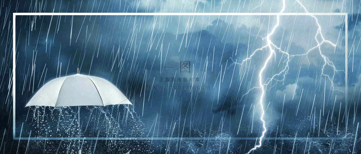 暴雨预警暴雪预警通知公告背景