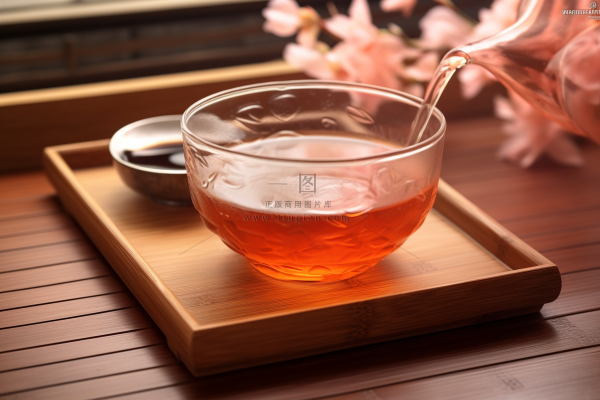 红茶茶文化精美茶具摄影图