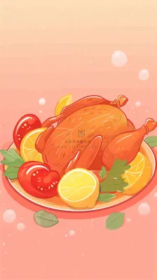 感恩节宣传插画海报背景