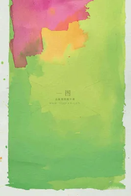 清新绿色纸张泼墨水墨纹理 清新绿色纸张泼墨水墨纹理