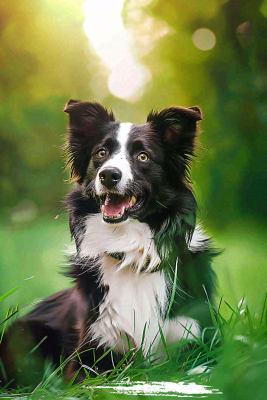 文明养狗宠物遛狗小区物业背景