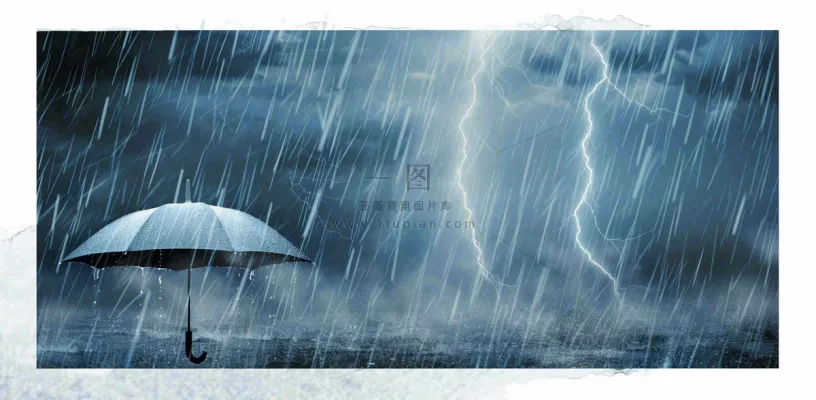 暴雨预警暴雪预警通知公告背景