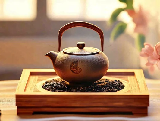 茶叶品茶茶道文化古色古香摄影图