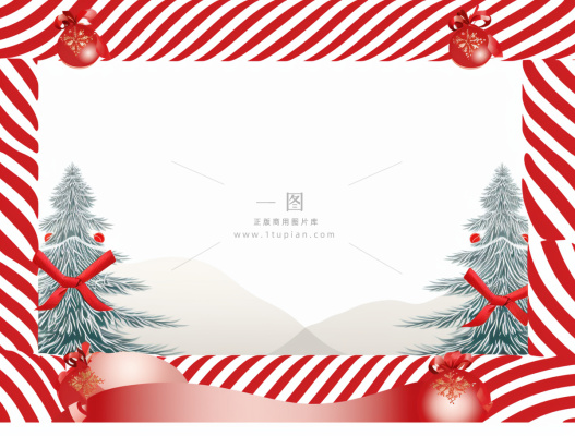 圣诞边框装饰圣诞树圣诞老人可爱卡插画背景 圣诞边框装饰圣诞树圣诞老人可爱卡插画背景