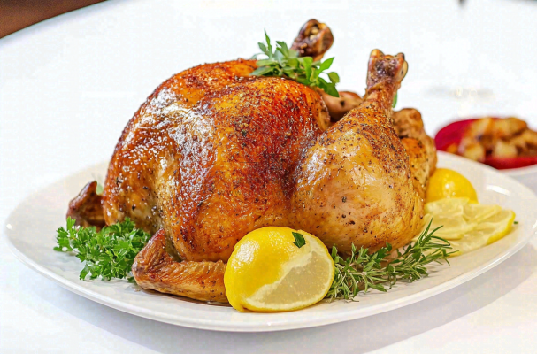 全鸡火鸡食物感恩节摄影图