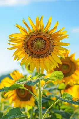 向日葵向阳鲜花摄影图 向日葵向阳鲜花摄影图