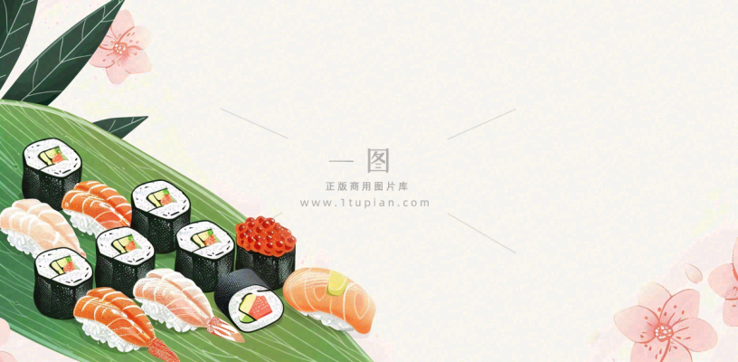 日韩料理美食摄影图背景