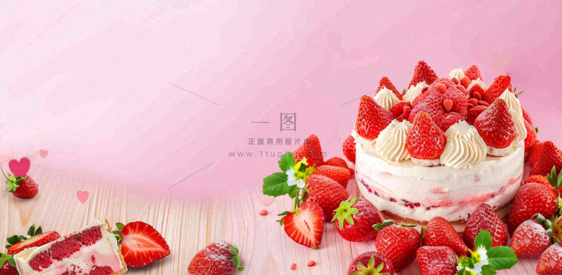 面包蛋糕甜点美食摄影图