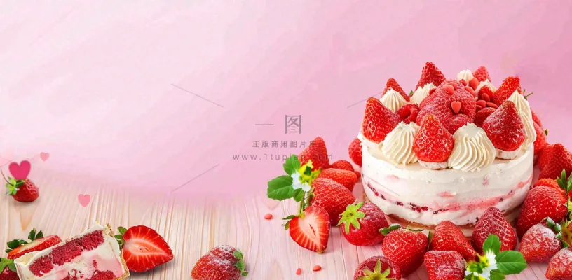 面包蛋糕甜点美食摄影图