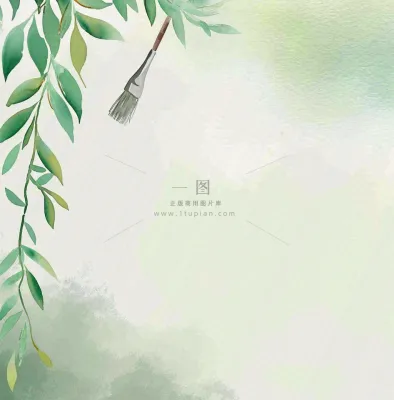 春天中国风的场景