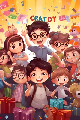 儿童孩子冒险聚会玩耍插画海报素材背景 儿童孩子冒险聚会玩耍插画海报素材背景