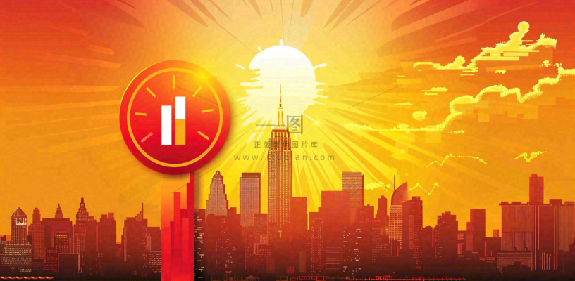 高温预警通知公告背景 高温预警通知公告背景