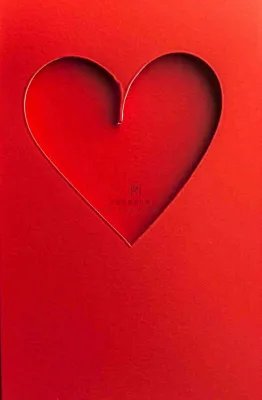 红色立体爱心镂空插画母亲节七夕背景 红色立体爱心镂空插画母亲节七夕背景