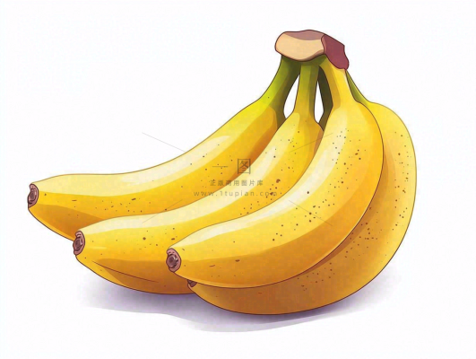 香蕉水果插画背景 香蕉水果插画背景