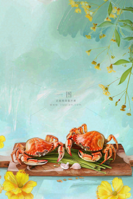 古风水墨白露菊花螃蟹桂花酒插画24节气寒露中秋插画背景 古风水墨白露菊花螃蟹桂花酒插画24节气寒露中秋插画背景