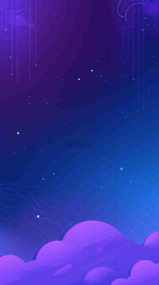 蓝紫色渐变星空科幻简约背景 蓝紫色渐变星空科幻简约背景