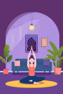 瑜伽运动简约背景