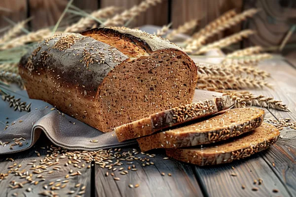 全麦面包吐司手工甜点美食摄影图