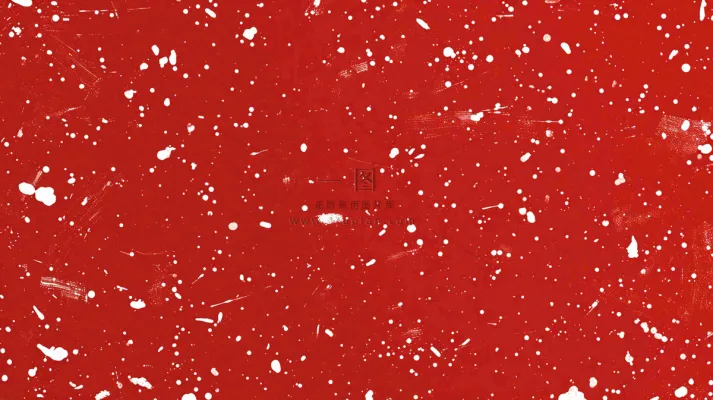 红色白点雪花背景,简约扁平 红色白点雪花背景,简约扁平