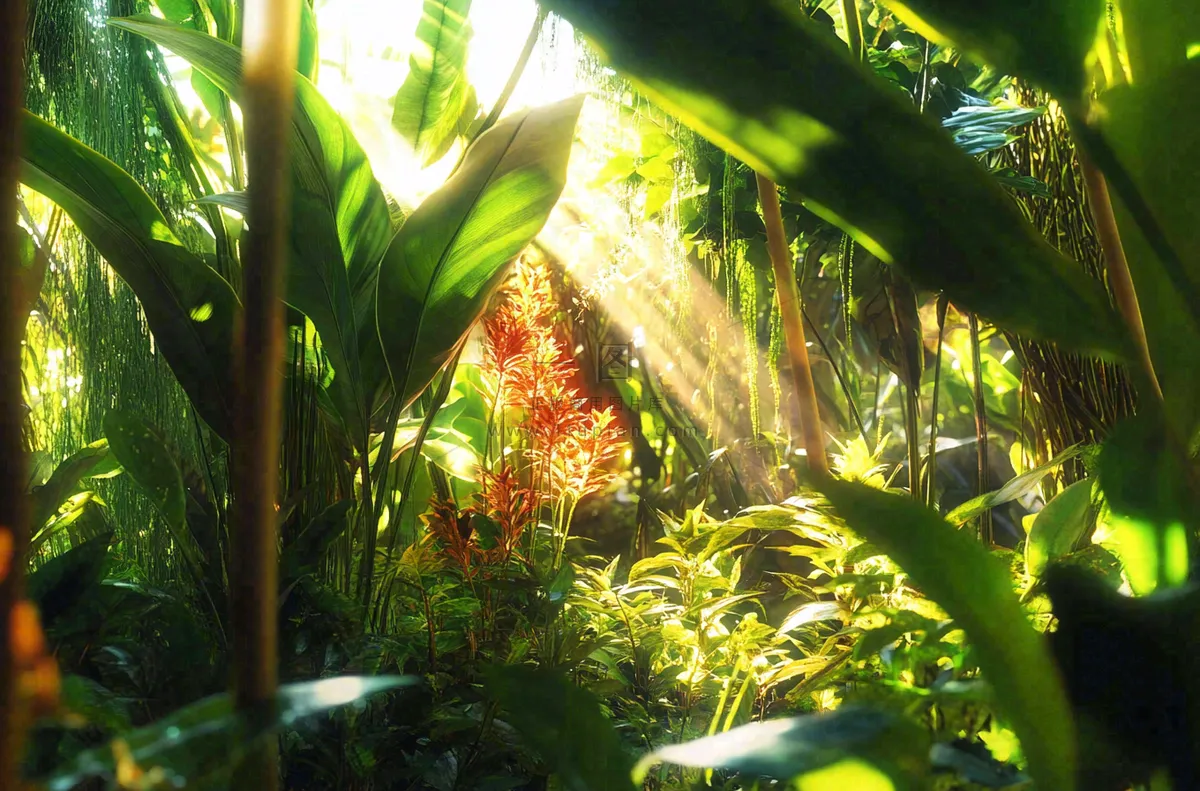 热带植物园绿植摄影图
