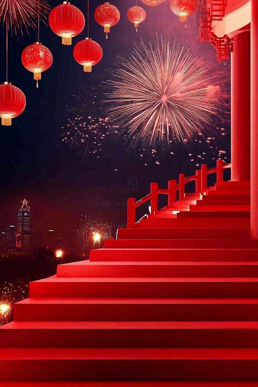 年货节促销电商背景