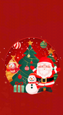 圣诞节卡通插画背景