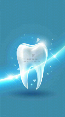 牙医牙科牙齿清洁美白插画背景 牙医牙科牙齿清洁美白插画背景