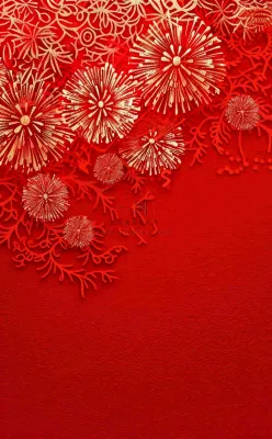 新年红色背景燃放烟花喜庆庆祝元旦背景 新年红色背景燃放烟花喜庆庆祝元旦背景