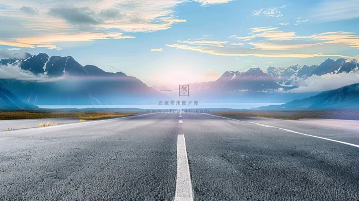 日出朝霞云雾摄影图