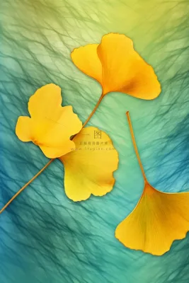 简约大气渐变落叶黄色秋叶背景 简约大气渐变落叶黄色秋叶背景