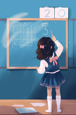 课室学习黑板儿童粉笔写字背景 课室学习黑板儿童粉笔写字背景