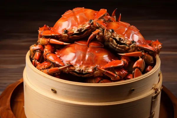 螃蟹秋季美食摄影图 