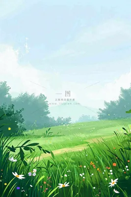 春天野外绿草繁花阳光明媚立春，春分，野外郊游，踏青，春游