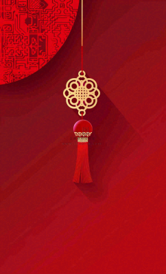 红色新年春节中国结喜庆元旦背景 红色新年春节中国结喜庆元旦背景