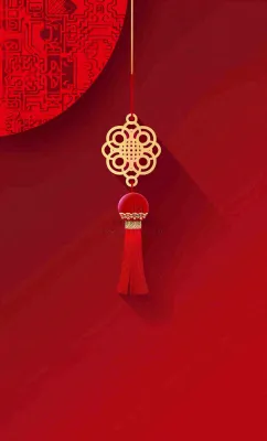 红色新年春节中国结喜庆元旦背景 红色新年春节中国结喜庆元旦背景