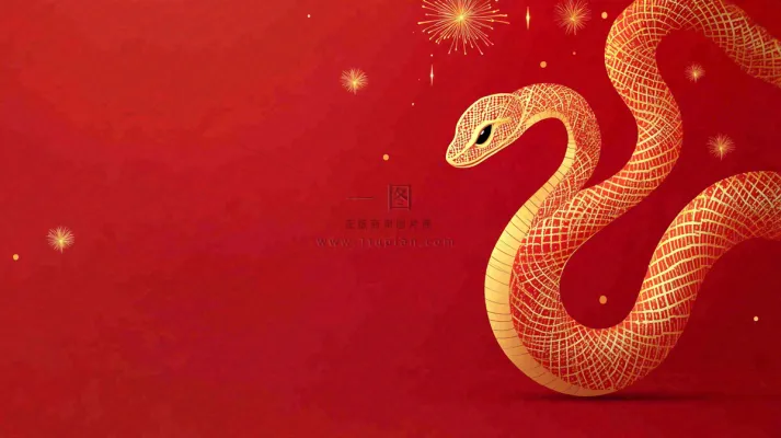 蛇年春节新年背景