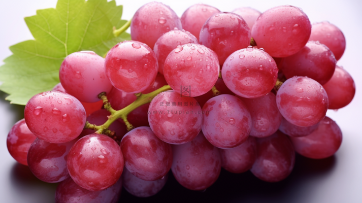 一串葡萄红提水果摄影图