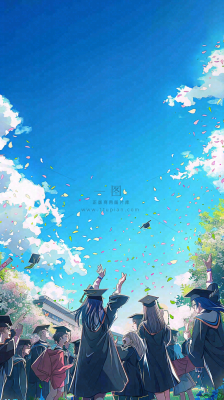 学生毕业季考试青春插画背景 学生毕业季考试青春插画背景