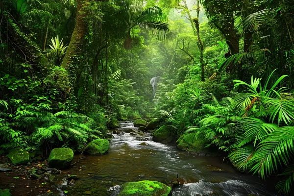 山林森林绿色大自然风景摄影图