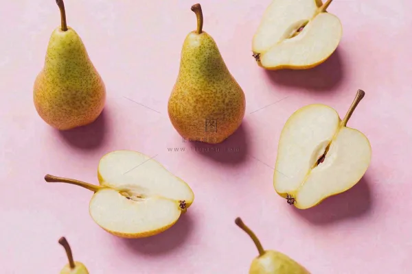 新鲜水果梨子摄影图