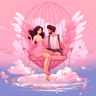 情人节520粉红爱心恋人情侣浪漫海报素材背景 情人节520粉红爱心恋人情侣浪漫海报素材背景