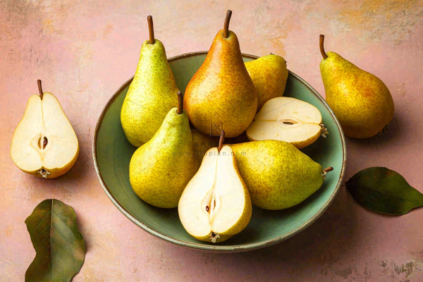 新鲜水果梨子摄影图