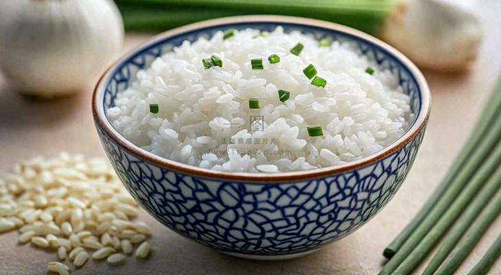 白米饭主食粮食食物摄影图