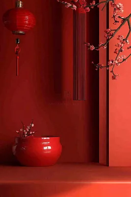 年货节促销电商背景