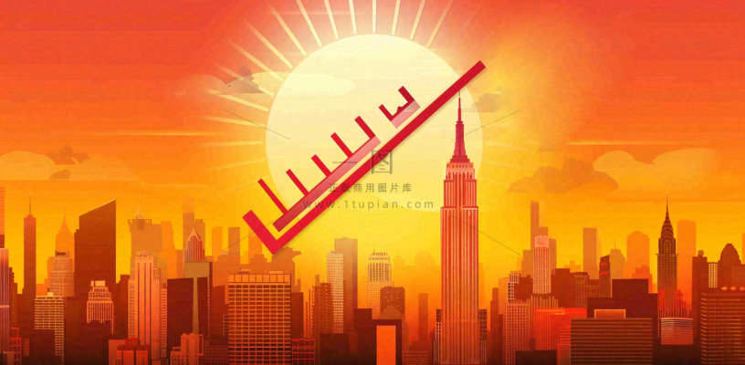 高温预警通知公告背景 高温预警通知公告背景